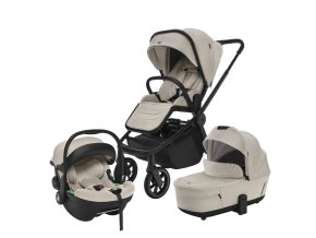 ZOPA Set kočík Move Cross 5 + hlboká korba Move XL 5 + autosedačka XM podľa vlastného výberu, Ivory Beige