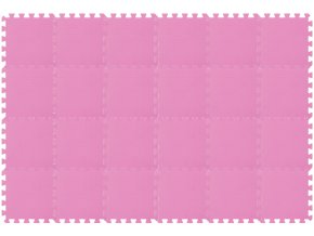 28962 ruzovy hraci koberec tvoreny penovymi puzzlemi set24pink