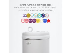 ubbi kos na pleny matte gray