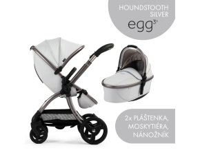 babystyle egg3 set 2 v 1 houndstooth silver 2025 special edition