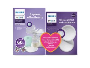 Philips AVENT Odsávačka materského mlieka elektrická sada Essential SCD323/20+Darček