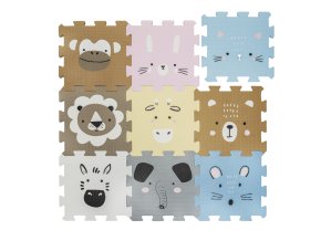 ZOPA Penová podložka Puzzle 30x30 cm 9ks, Animals
