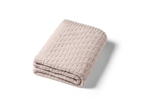 BABYONO Deka z organickej bavlny pletená 75 x 100 cm (Varianta  beige 0m+)
