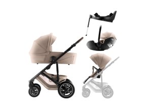BRITAX Sada kočíka Smile 5Z + hlboká vanička + autosedačka Baby-Safe PRO + základňa Vario Base 5Z Style, Teak