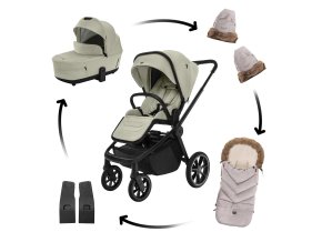 ZOPA Sada Move Cross 5 + hlboká korba Move XL 5 + darčeky, Boss Grey