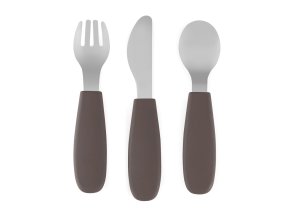 PETITE&MARS Sada príborov s nerezovej ocele Take&Match (Varianta  Bitter Cocoa 12m+)