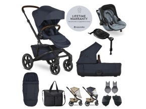 EASYWALKER SET XXL Kočík Jimmey (Varianta  Indigo Blue + KIDDY Evoluna i-size 2)