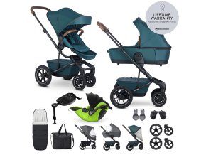EASYWALKER Kočík kombinovaný Harvey⁵ Premium (Varianta  Jade Green XXL AIR + KIDDY Evoluna i-size 2)
