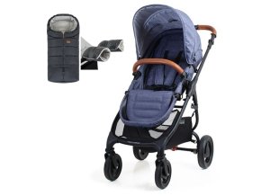 VALCO BABY Kočík športový Trend 4 Ultra Denim + fusak a rukávnik/rukavice Jasie (Varianta  GRY)