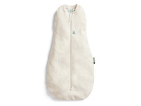 ERGOPOUCH Zavinovačka a vak na spanie 2v1 Cocoon Oatmeal Marle (Varianta  0-3 m, 3-6 kg, 1 tog)