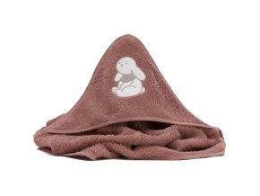 19858 5 1032 52 kaputzenbadetuch 75x75cm hase rosa 01