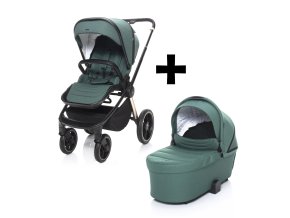ZOPA MOVE Cross 2 kočík + XL hl. korba zdarma, Antique Green/Gold