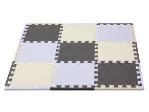 30015 hracia podlozka puzzle s okrajom silver beige grey 92 x 92 cm hrubka 1 4cm