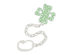 NUK Retiazka na cumlík s klipom (Varianta  zelená)