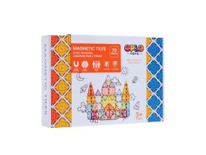 Magnetická stavebnica Oplo Toys - Starshine 70 KS