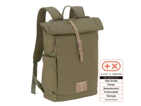 LÄSSIG FAMILY LÄSSIG Green Label Rolltop Backpack (Varianta 2025 olive)