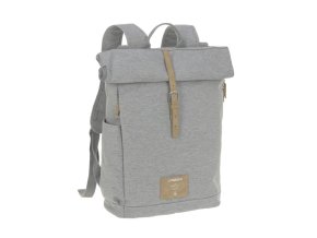 LÄSSIG FAMILY LÄSSIG Green Label Rolltop Backpack 2023 grey mélange - Limited (Varianta Edition)