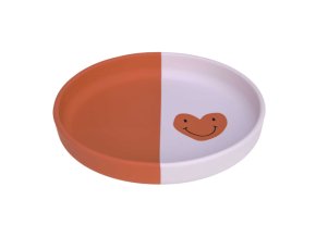 LÄSSIG BABIES LÄSSIG Plate Silicone 2024 Happy Rascals (Varianta Heart lavender)