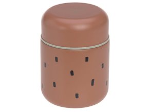 LÄSSIG KIDS LÄSSIG Food Jar Medium Happy Prints (Varianta caramel)