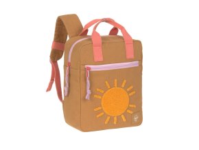 LÄSSIG KIDS LÄSSIG Green Label Little One & Me Square Backpack Small Gots 2025 (Varianta caramel)