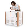 KINDERKRAFT SELECT Postieľka drevená Koya s funkciou ohrádky vrátane matraca White, Premium