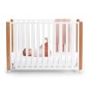 KINDERKRAFT SELECT Postieľka drevená Koya s funkciou ohrádky vrátane matraca White, Premium