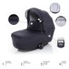 ZOPA Set kočík Quest+ korba+ adaptéry+ autosedačka+ báza, Midnight Navy/Black