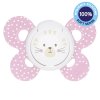 CHICCO Cumlík Physio Comfort silikónový 6-16m dievča (Varianta  - mačka 1 ks)