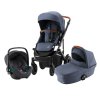 BRITAX Set kočík Smile III + hlboká korba + autosedačka Baby Safe iSense, Indigo Blue