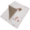 EKO Deka bavlnená obojstranná podšitá velvet (Varianta  Beige Meadow 100x80cm)