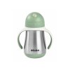 Hrnček termoizolačný so slamkou nerez 250ml Sage Green
