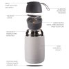 ZOPA Termoska na jídlo se silikonovým držákem 620 ml, Flowers