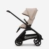 Bugaboo dragonfly seat only stroller black base desert taupe fabrics desert taupe sun canopy x PV007292 01