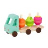 B-Toys Nákladiak drevený Stack & Roll Fruit Truck