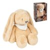 NATTOU Uspávačik plyšový hudobný so svetielkom a senzorom plaču 4v1 Sleepy Bunny Pale Brown (Varianta  0m+)
