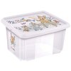 KEEEPER Úložný box s víkem 30l "Bambi" "Bambi", Transparent