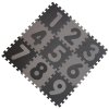 Baby Dan hracia podložka Puzzle Grey s Číslami 90 X 90 cm