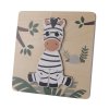ZOPA Dřevěné puzzle malé, Zebra