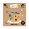 PETITE&MARS Hračka drevená triediaca Gravity Wood of Mars 12m+ Aurora Pink