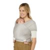ERGOBABY ŠÁTEK/Aura Sustainably Sourced Knit Baby Wrap - Grey Stripes