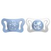 CHICCO Cumlík Physio Micro silikónový 0-2m (Varianta  dievča 2 ks)