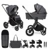 MUUVO Kočík kombinovaný Quick SE (Varianta  2 Diamond graphite set 2v1)