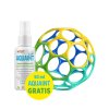 OBALL Hračka Oball™ Classic 10 cm (Varianta  mix farieb 0m+AQUAINT 100% ekologická čistiaca voda 50 ml)