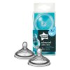 TOMMEE TIPPEE Náhradní savička silikon C2N střední průtok 3m+ 2ks