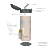 ZOPA Termoska na tekutiny s brčkem 400 ml, Safari