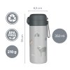 ZOPA Termoska na tekutiny s brčkem a silikonovým držákem 350 ml, Safari