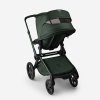 Bugaboo Fox 5 bassinet seat stroller midnight green chassis midnight green fabrics midnight green sun canopy x PV007351 05