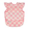 Tiny Twinkle Zásterka s podbradníkom a volánikmi, L - Pink Checkers