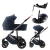 BRITAX Set kočík Smile 5Z + hlboká korba + autosedačka Baby-Safe PRO + Vario Base 5Z Style, Night Blue
