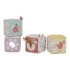 Kocky textilné 4 ks Fairy Garden
